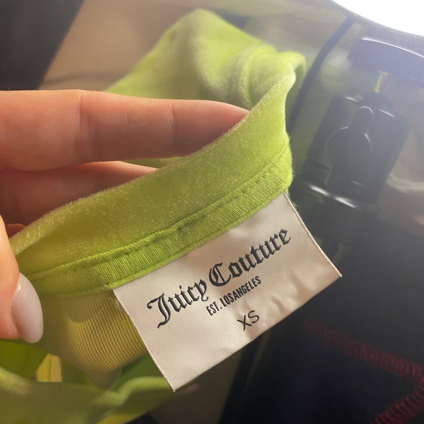 Juicy Couture neon bedazzled tank top