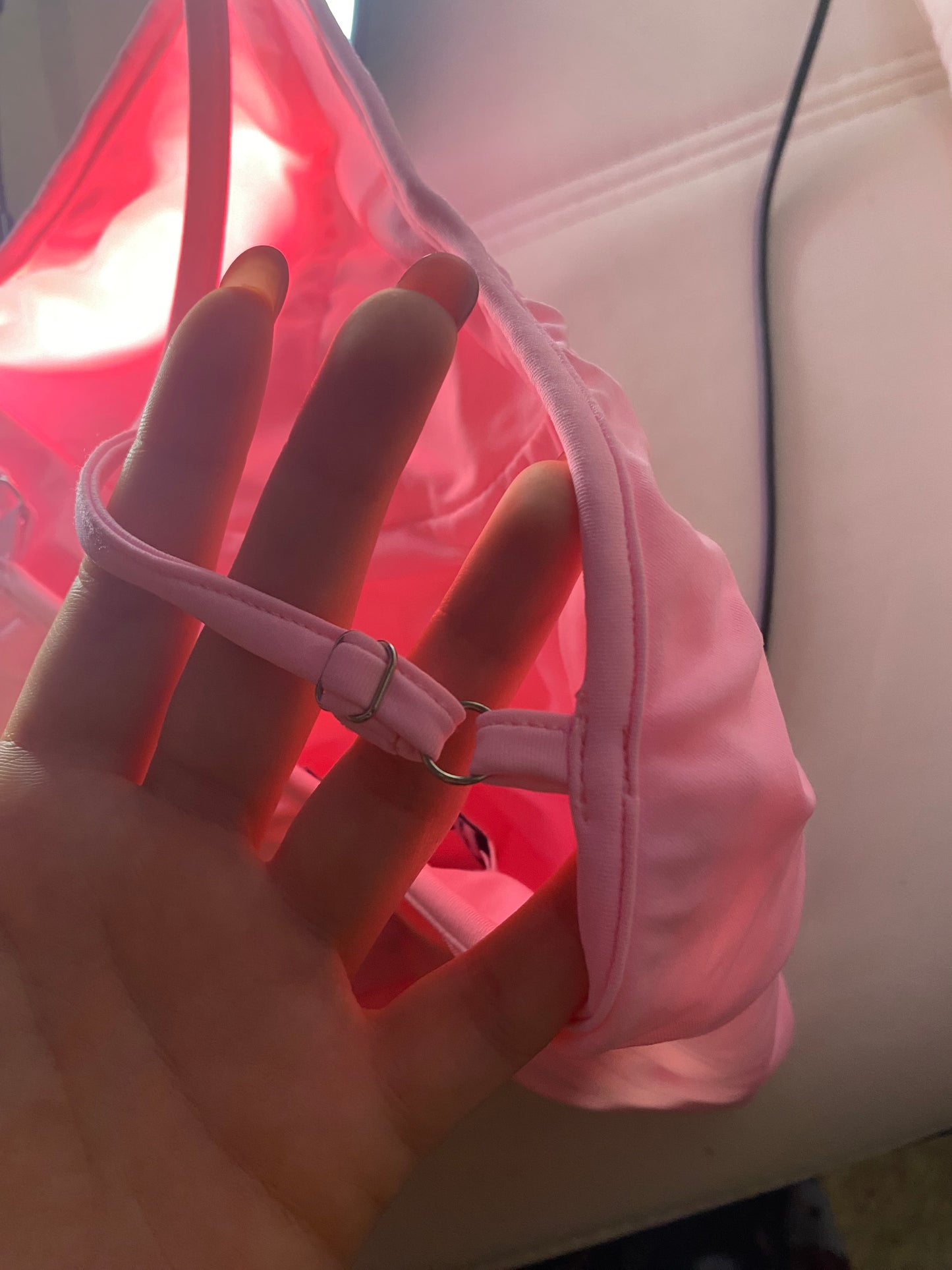 Unique pink cami top