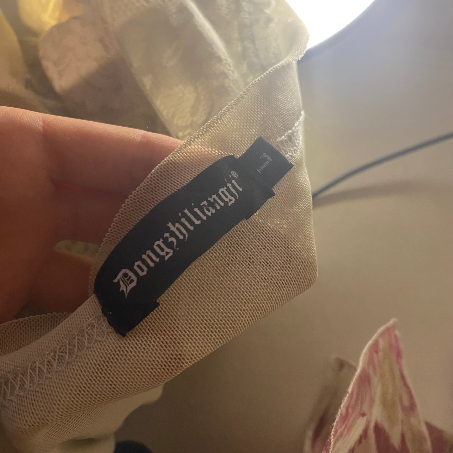 Vintage beige lace top