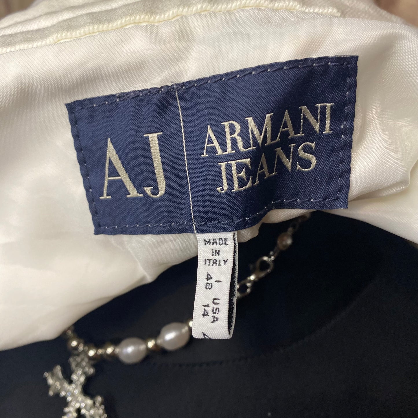 Armani Jeans authentic white jean jacket