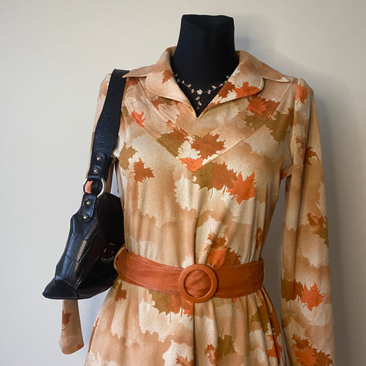 60s style orange dress