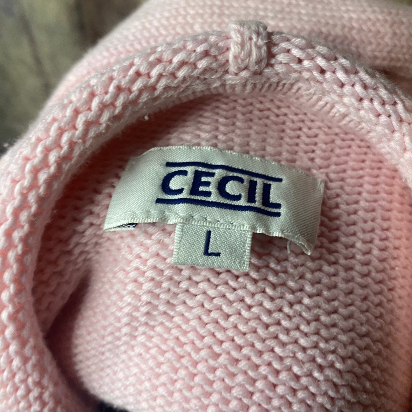 Light pink knit jacket