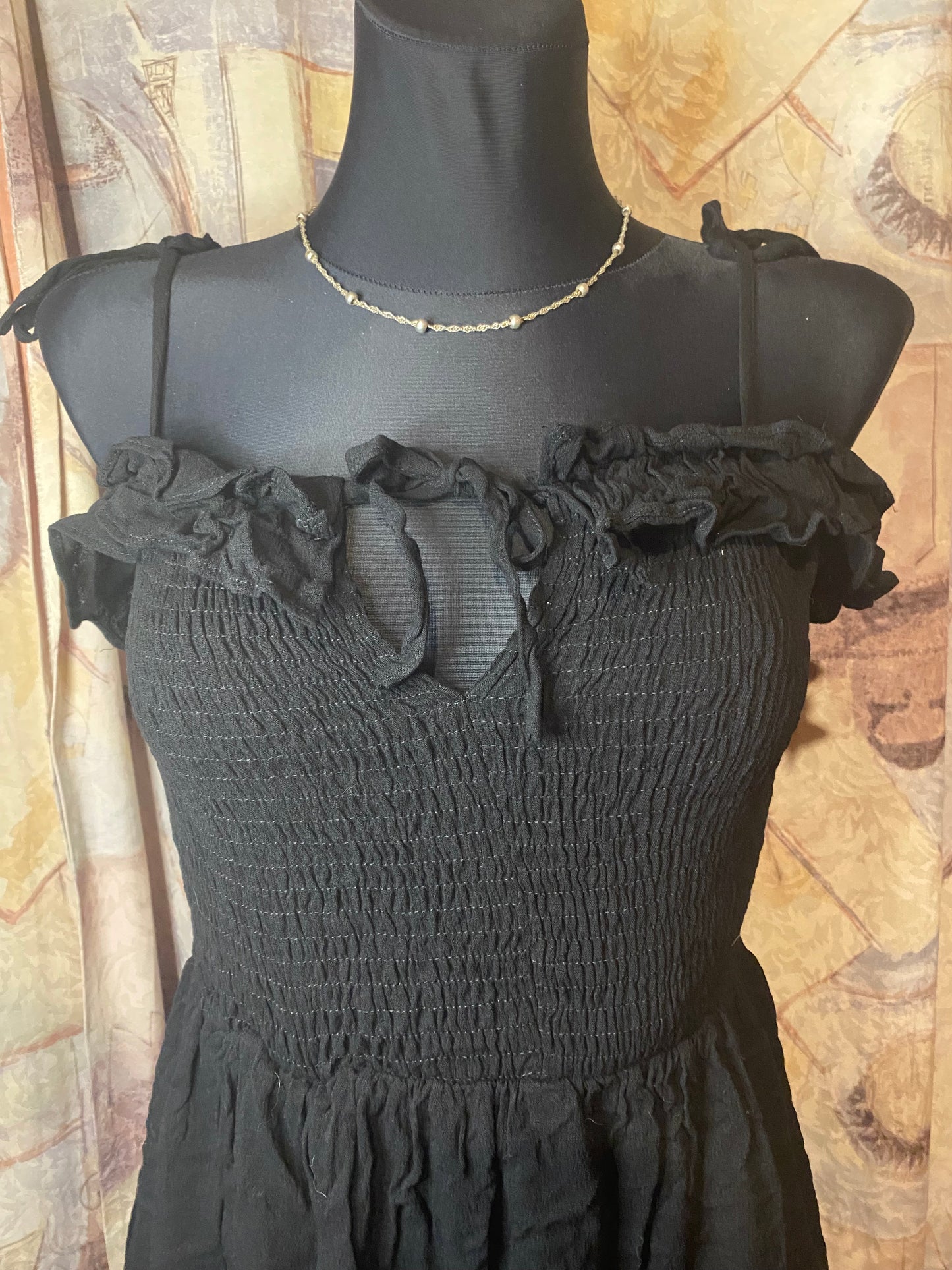 Loavies black mini dress