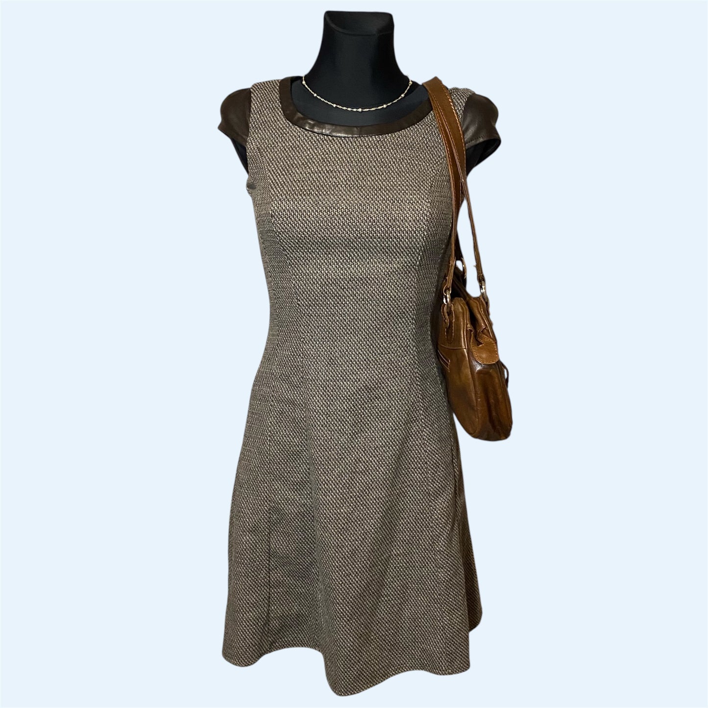 Vintage brown mini dress