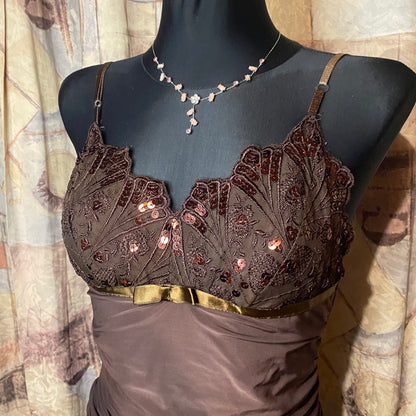 Vintage brown fairy dress