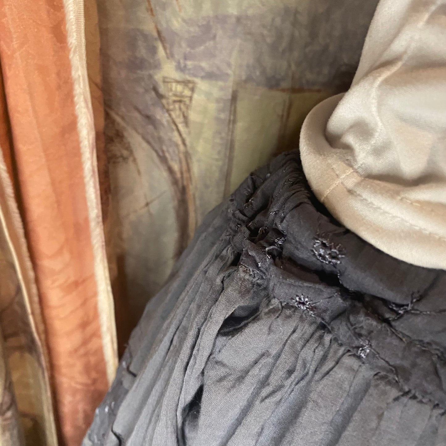 Blue-grey ombre skirt