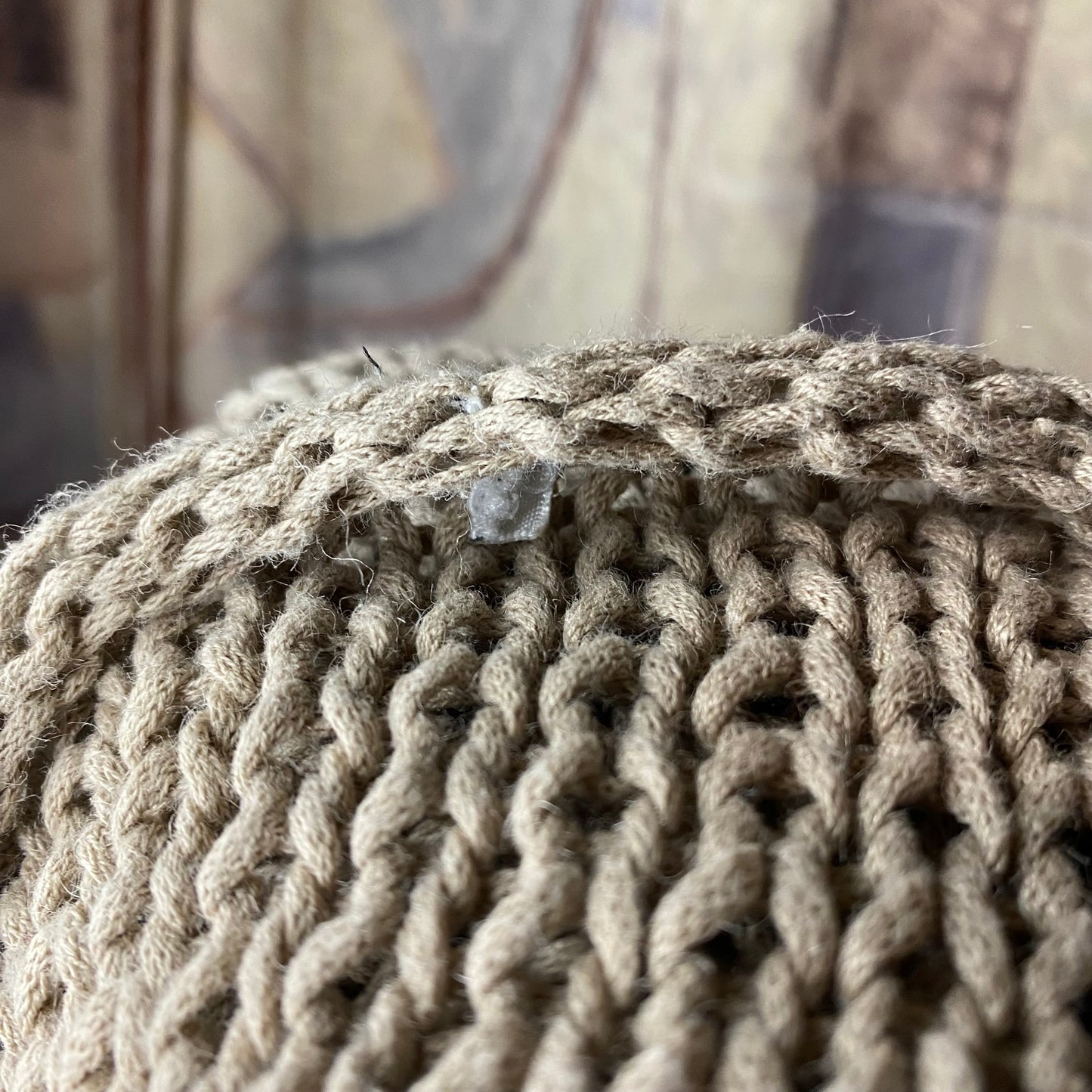 Vintage beige knit sweatshirt