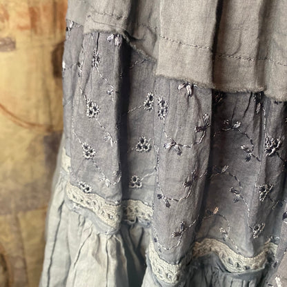 Blue-grey ombre skirt