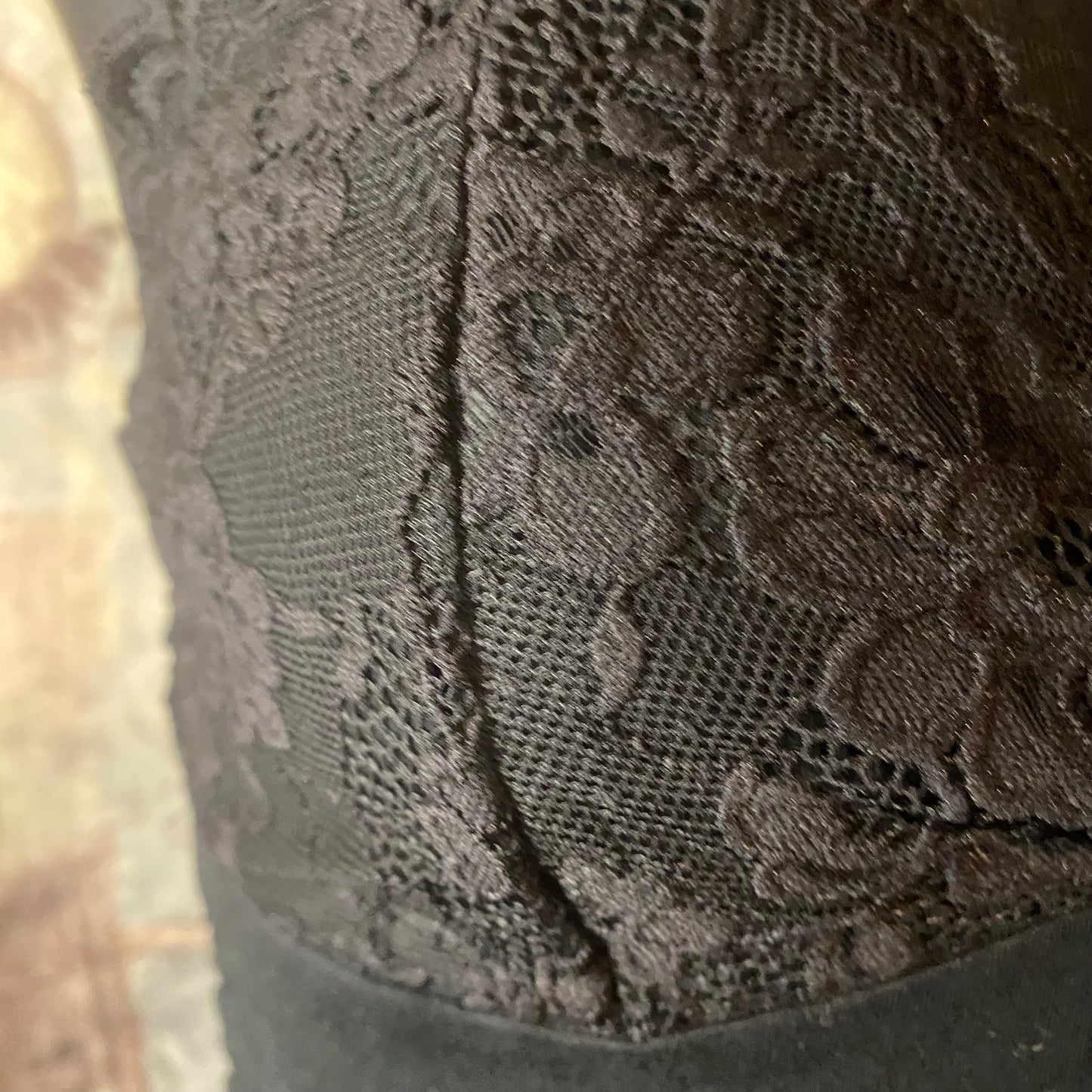 Black lingerie type top