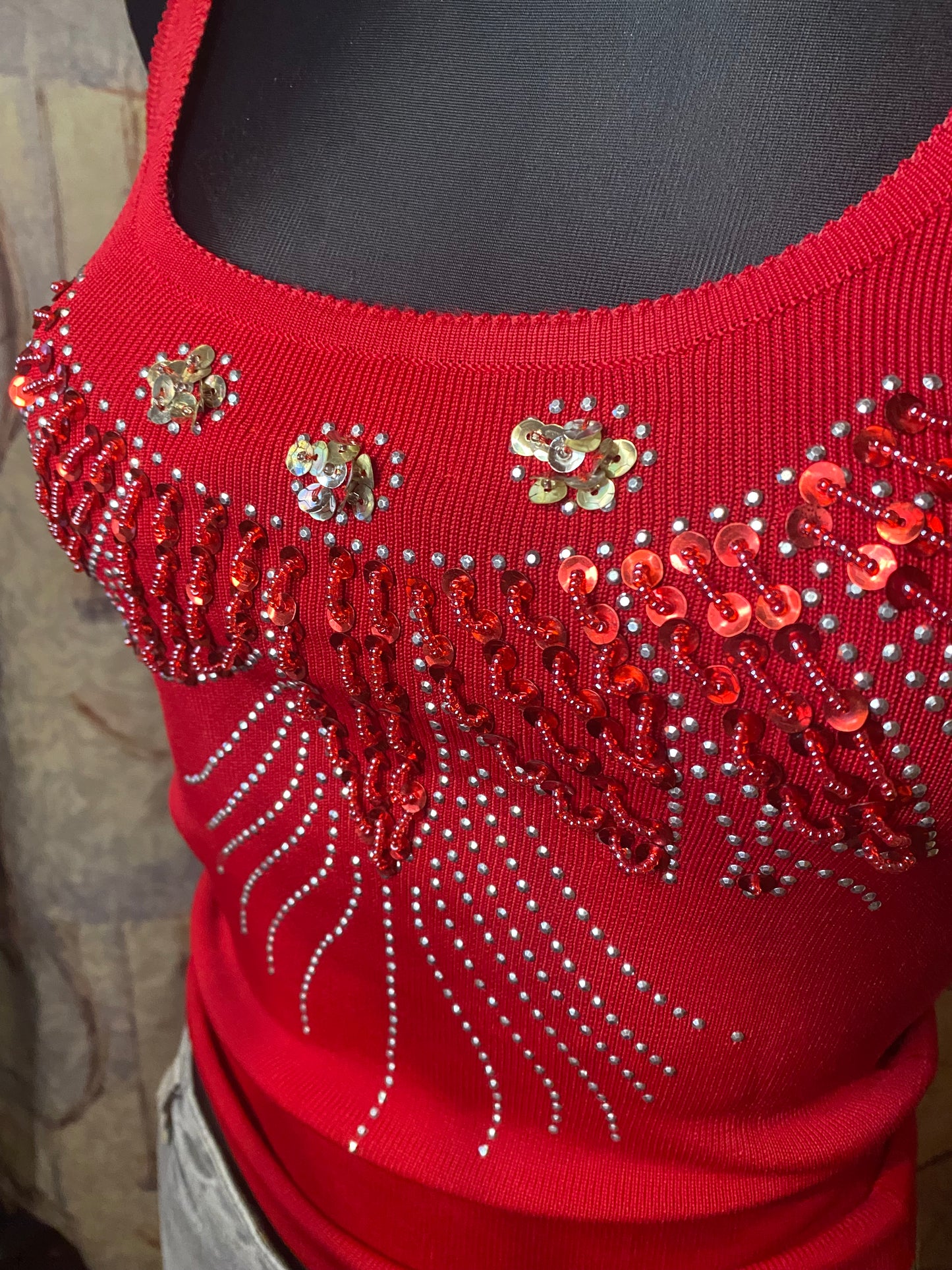 Vintage embellished top