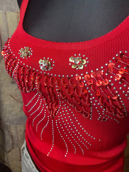 Vintage embellished top