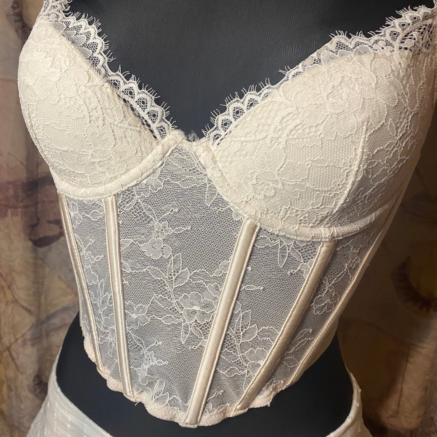 White corset lingerie