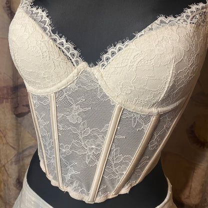 White corset lingerie