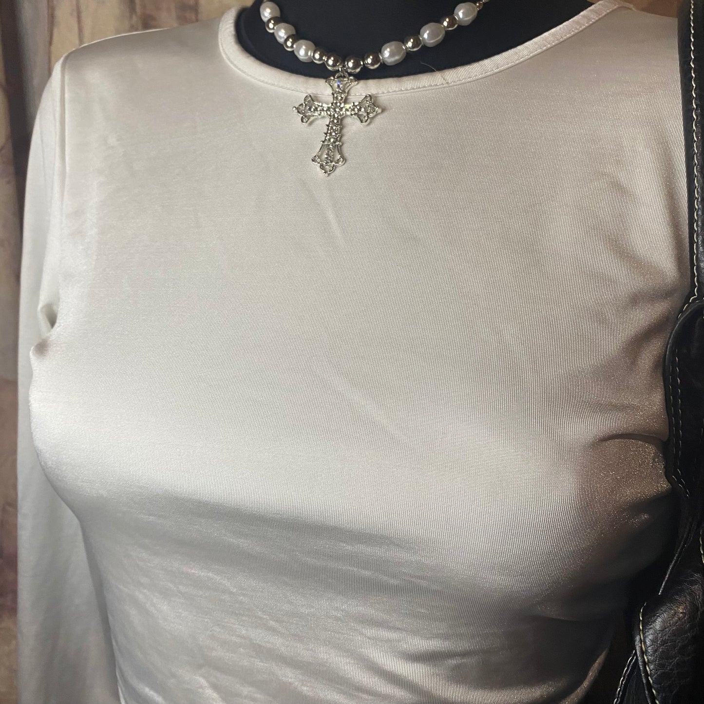 Open back long sleeve crop top