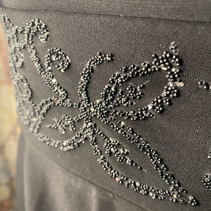 Vintage embellished body-con dress