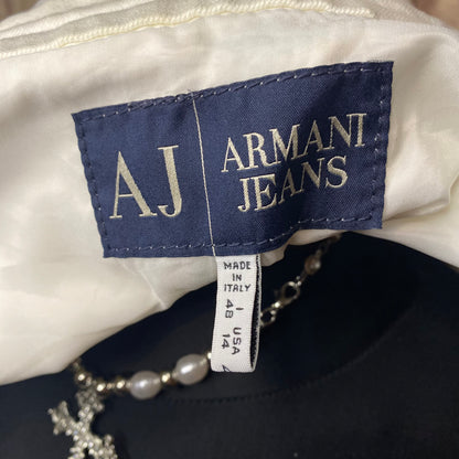 Armani Jeans authentic white jean jacket