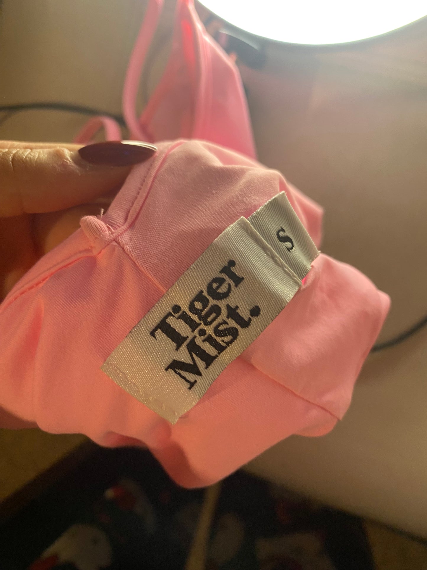 Unique pink cami top