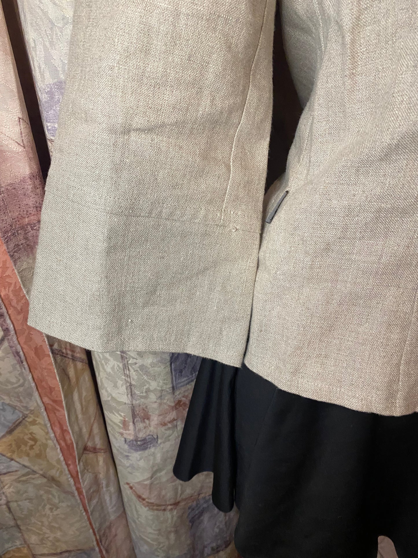 Vintage linen button-up blouse