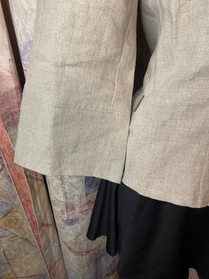 Vintage linen button-up blouse