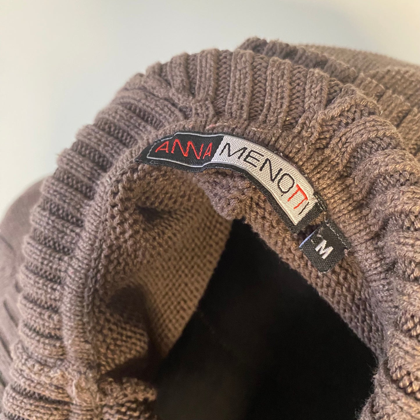 Vintage brown sweater with rhinestone detailing