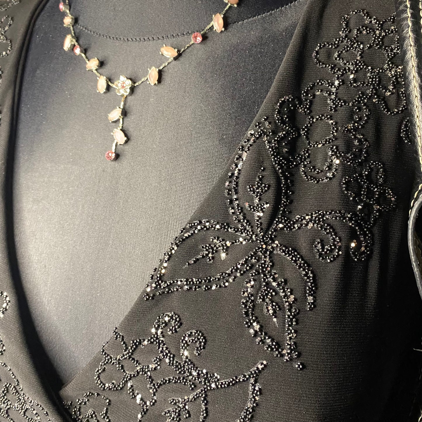 Vintage embellished body-con dress