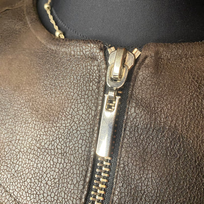 Leather-type material jacket