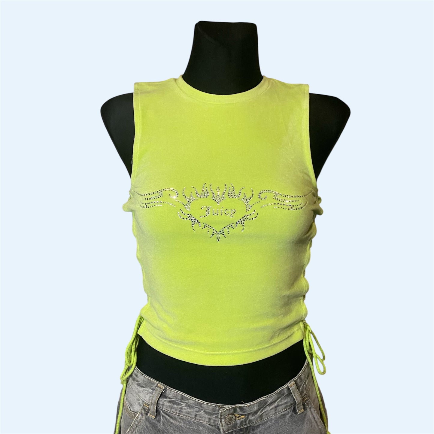 Juicy Couture neon bedazzled tank top
