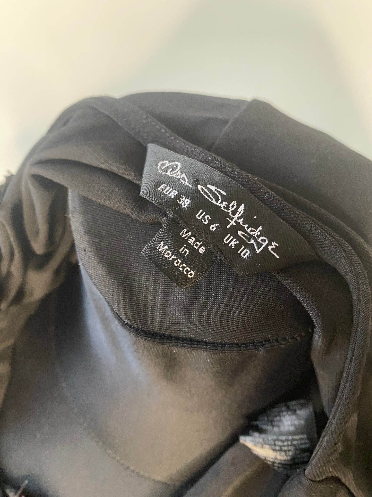 Black designer cropped top