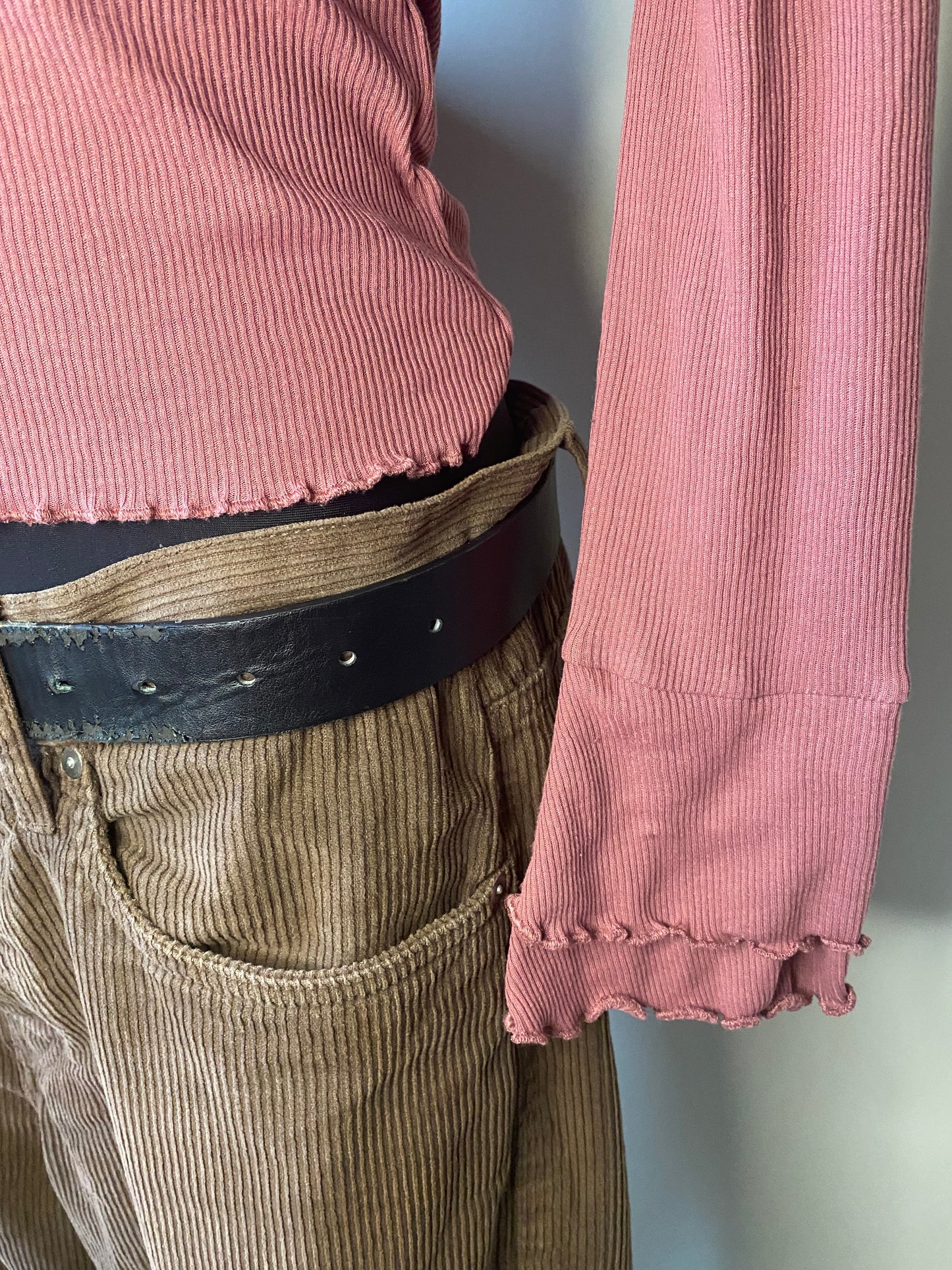 Pink long-sleeve sweatshirt