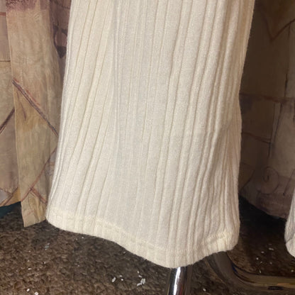 White flare sweatpants