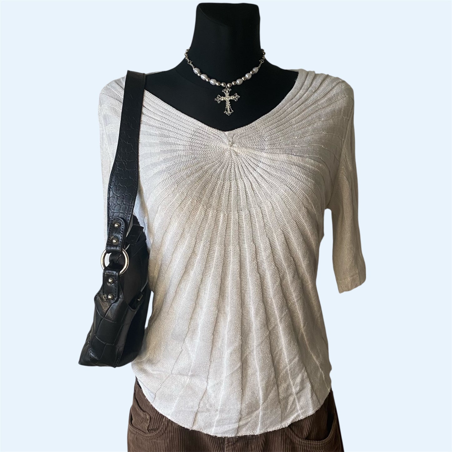 Vintage white symmetrical t-shirt