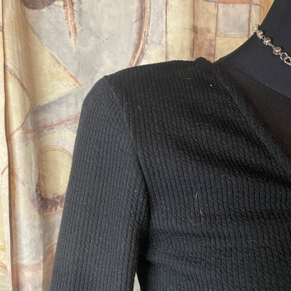 Black cover-up cardigan