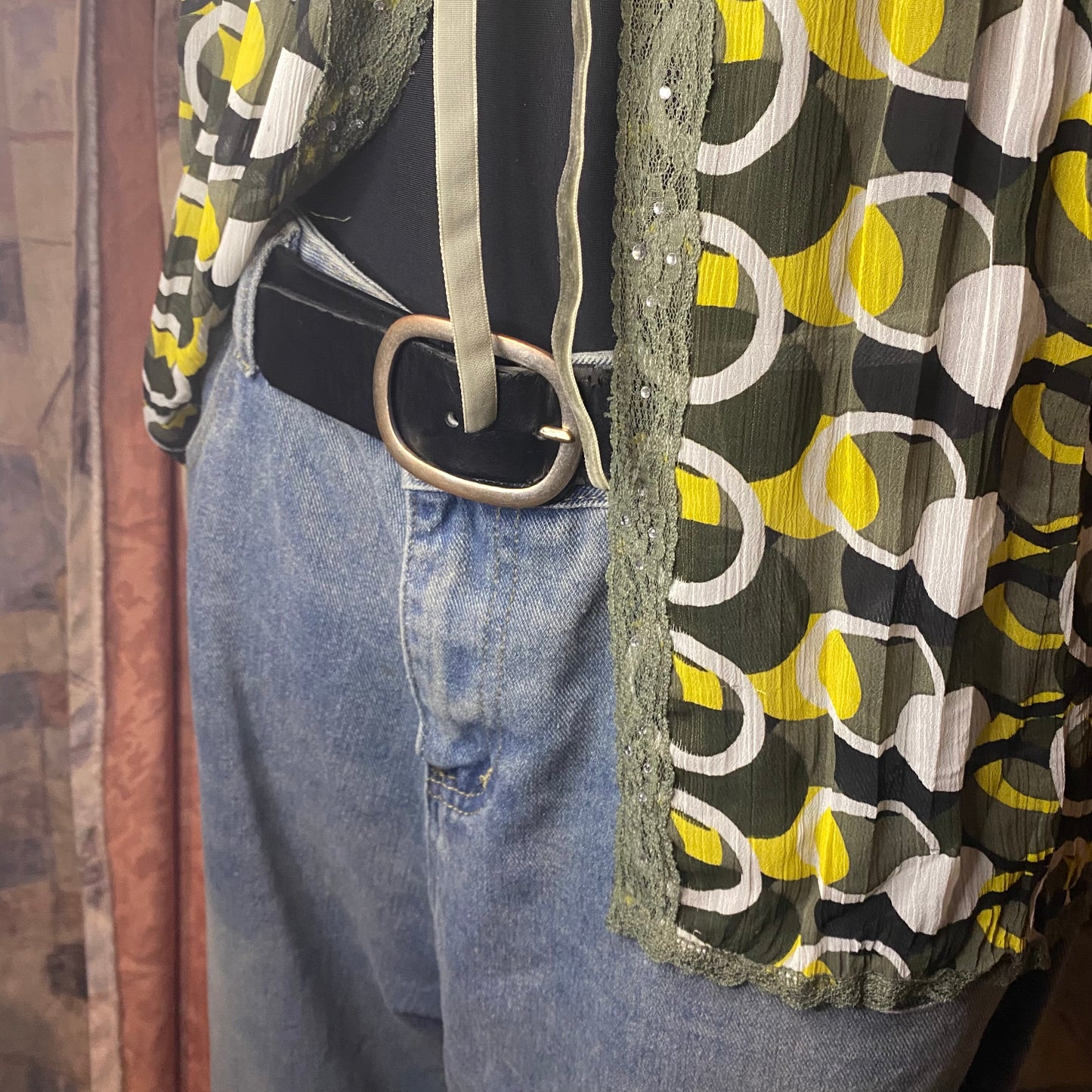 Vintage mesh babydoll top