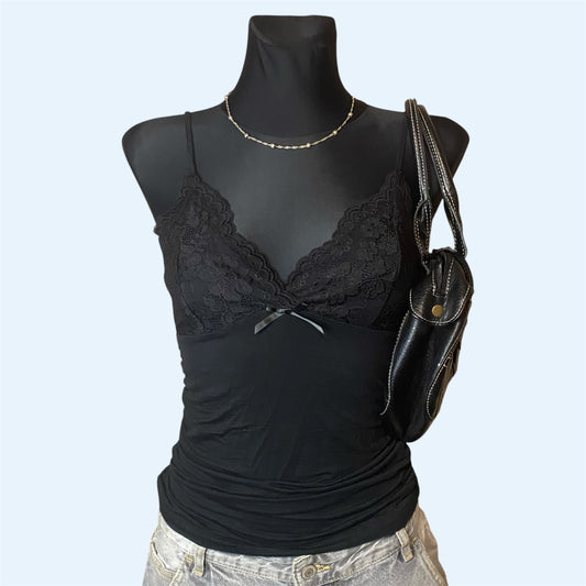 Black lingerie type top