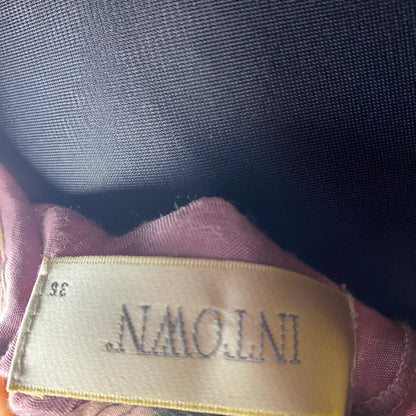 Vintage pink floral midi dress