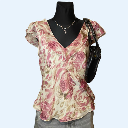 Vintage floral blouse