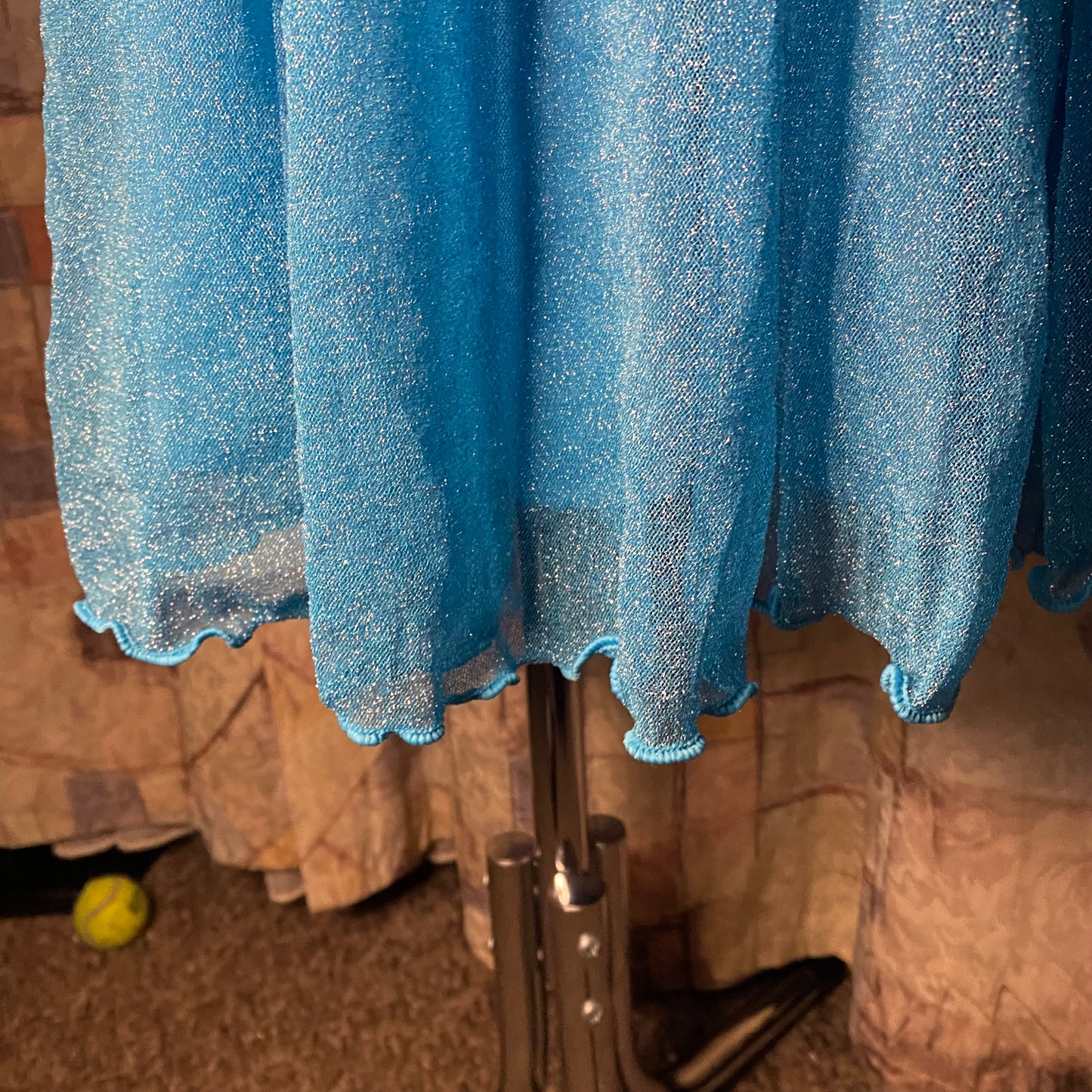 Vintage sparkly blue mini dress