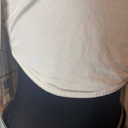 Open back long sleeve crop top