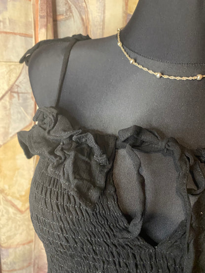 Loavies black mini dress