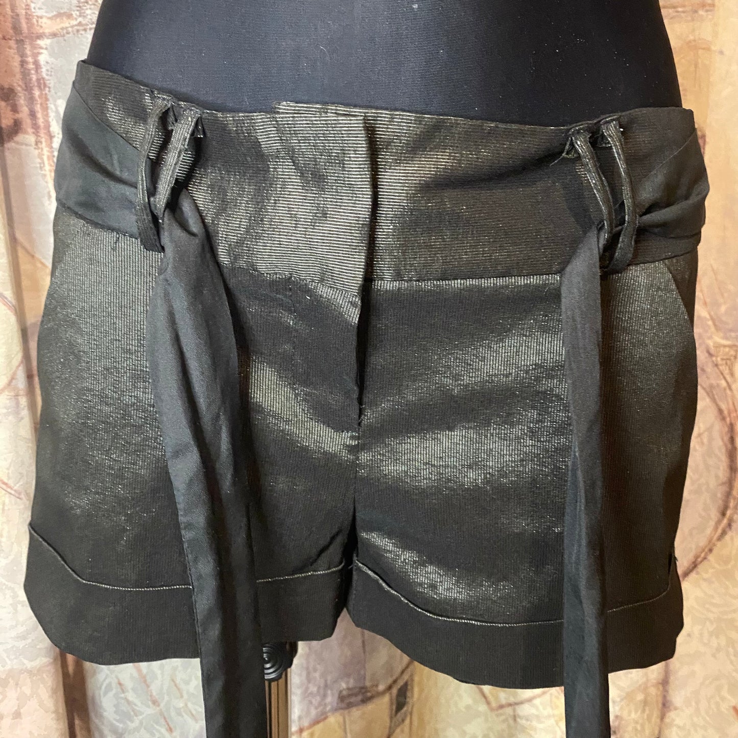 Glittery ribbon shorts