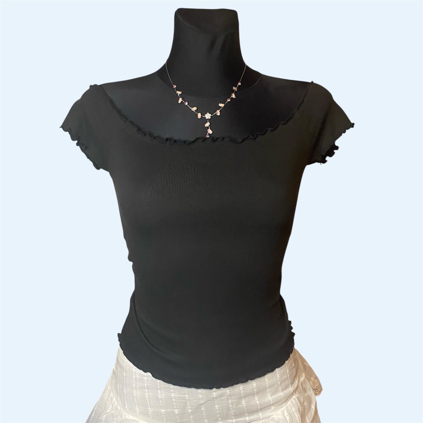 Basic black off-shoulder top