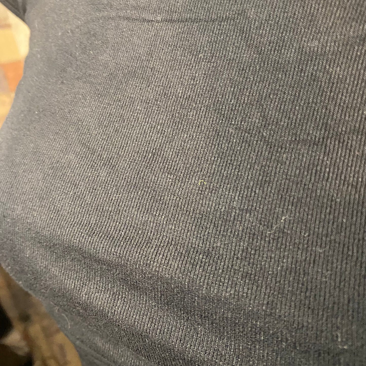 Simple black scrunched top