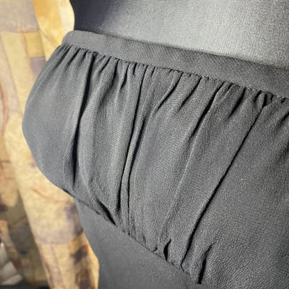 Vintage designer strapless maxi dress