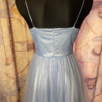 Light blue custom graduation dress