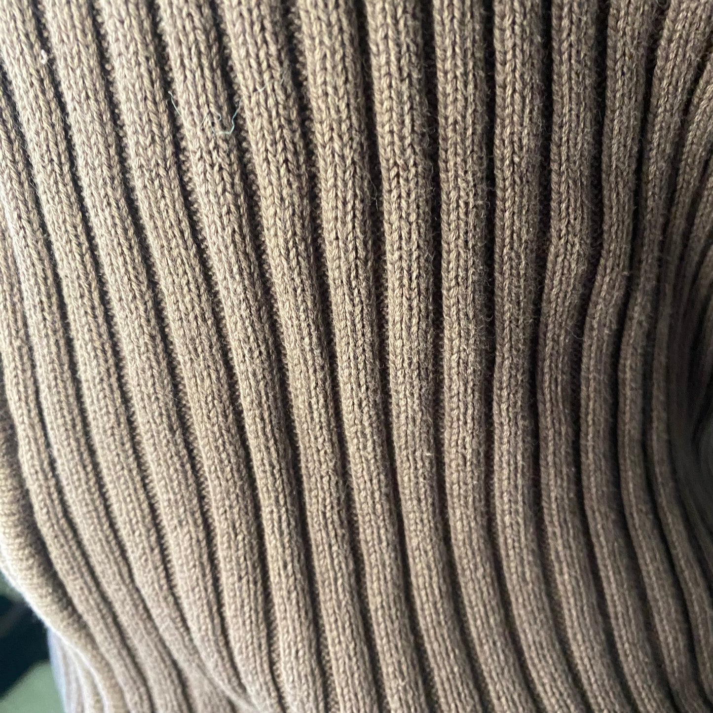 Brown knit zip-up jacket