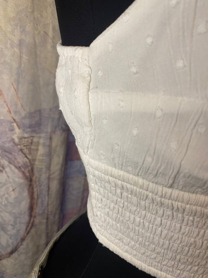 Adorable white crop top