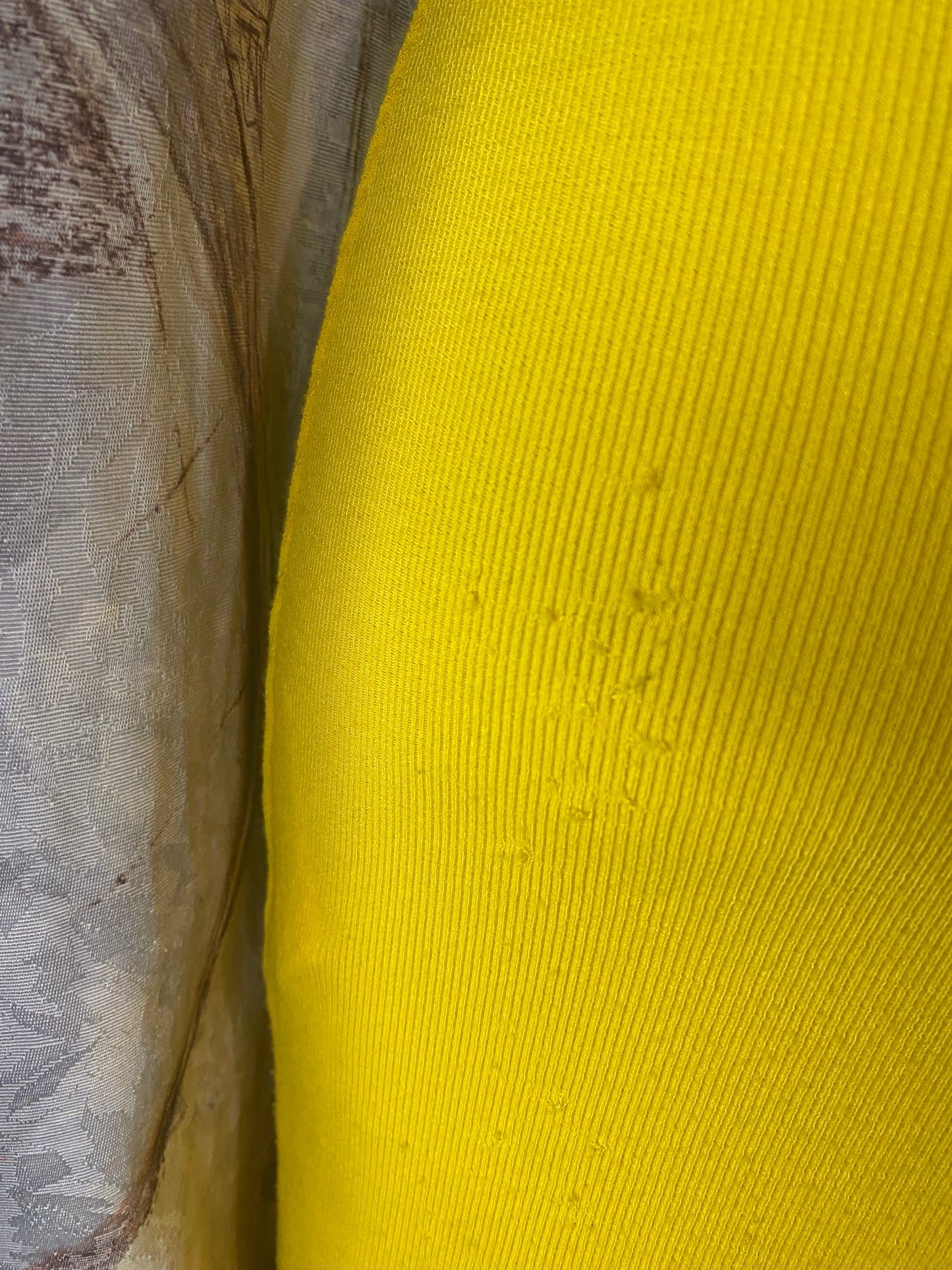 Dark yellow bodycon dress