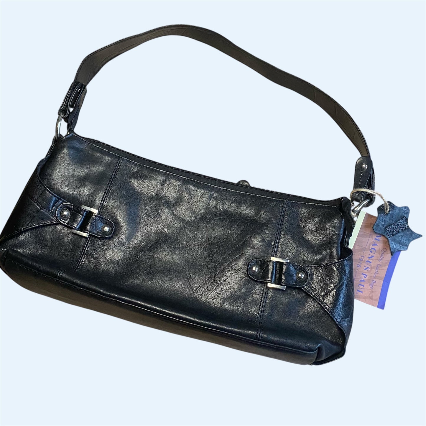 Vintage genuine leather shoulder bag