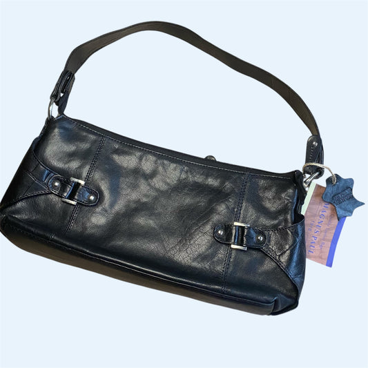 Vintage genuine leather shoulder bag