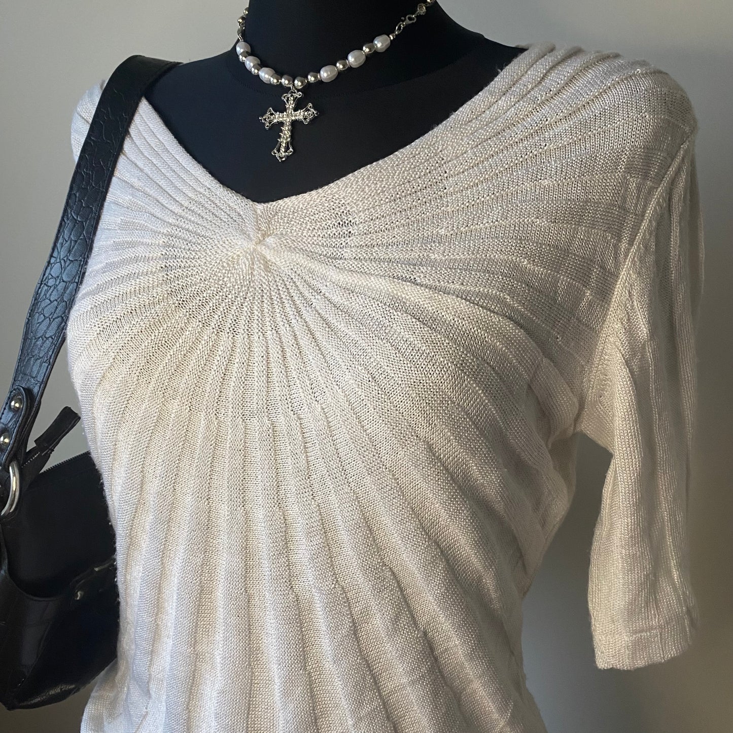 Vintage white symmetrical t-shirt